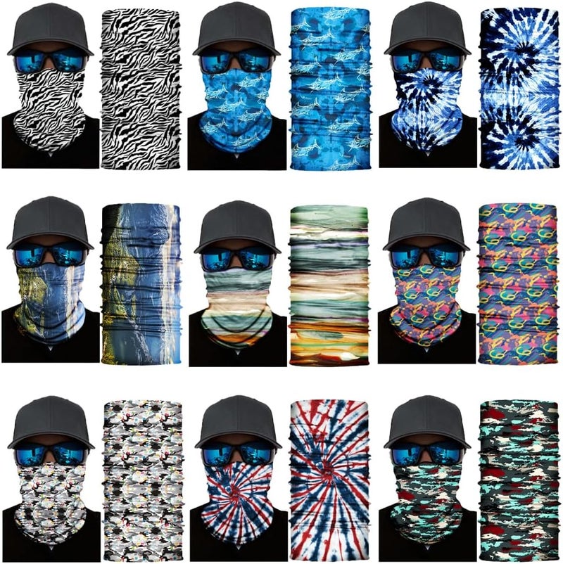 SIDAZON Neck Gaiter Mask,UV Protection Bandana Gator Face Cover Covering Mask,Tube Scarf,Neck Warmer Balaclava,Headband - Image 2